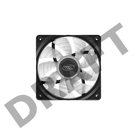 Вентилятор DEEPCOOL RF120B 120x120x25мм (96шт./кор, LED Blue подсветка, 1300об/мин) Retail