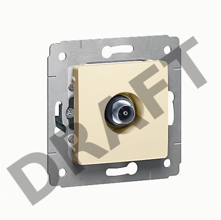 Розетка TV СП Cariva 