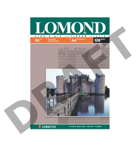 Фотобумага LOMOND Односторонняя Матовая  A4/90/100л.   