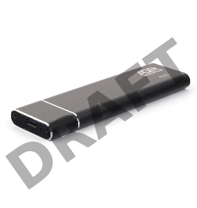 Внешний корпус AgeStar USB 3.1 Type-C M.2 NVME (M-key)  AgeStar 31UBNV5C (BLACK), алюминий, черный