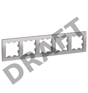 Рамка 5-м ATLAS DESIGN универс. алюм. SchE ATN000305