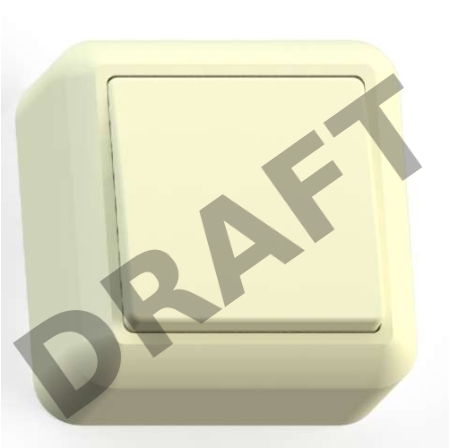 Выключатель 1-кл. ОП Оптима 10А IP20 А110-377 с монтажной пластиной сл. кость Кунцево 8030