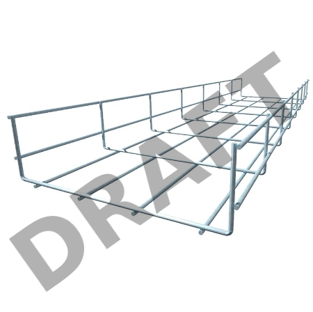 Лоток проволочный 200х60 L3000 сталь 4мм PL60х200х4.0 оцинк. КМ LO0662