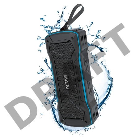 Портативная акустика SVEN PS-220, черный-синий [SV-016470] 