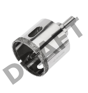 Коронка алмазная 45 мм по керамограниту  с центровочным сверлом Kranz