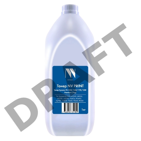 Тонер NVP Kyocera TK-1150, TK-1160, TK-1170, TK-1200 (1кг), для Kyocera ECOSYS M2040, M2135, M2235, M2540, M2635, M2640, M2735, M2835, P2040, P2235, P2335 Premium
