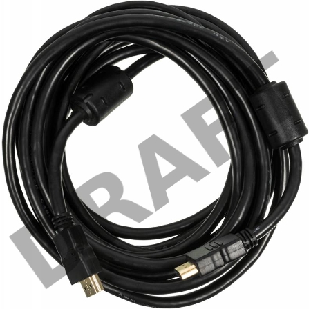 Кабель-соединительный аудио-видео Ningbo HDMI-5M-MG HDMI (m)/HDMI (m) 5м. феррит.кольца Позолоченные контакты черный (HDMI-5M-MG(VER1.4)BL)