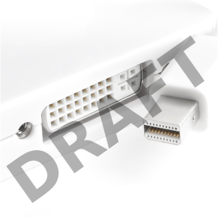 Адаптер-переходник Greenconnect Apple mini DisplayPort 20M > DisplayPort 20F/HDMI 19F/DVI 25+4F (GCR-MDP2DHD)