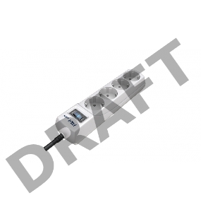 Сетевой фильтр Pilot mini 7м (4 розетки) белый (коробка)