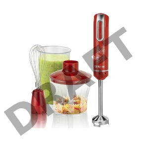  Блендер  CENTEK CT-1339 красный Centek CT-1339 красный (красный) 800Вт DC мотор, стакан 800 мл, чоппер 500 мл, венчик