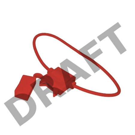 Держатель предохранителя типа Cтандарт прямоугольный красный REXANT