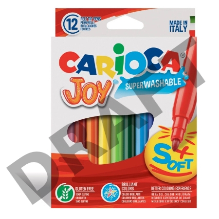Фломастеры Universal CARIOCA JOY 40531 12 цв. блистер 