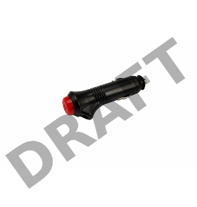 Штекер автоприкуривателя  с кнопкой I=3А REXANT