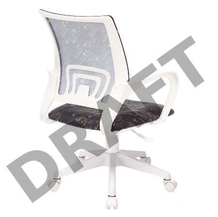 Кресло детское Бюрократ KD-W4 черный/синий регата крестовина пластик белый пластик белый