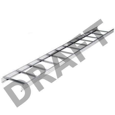 Лоток лестничный 300х80 L3000 сталь 1.2мм ДКС LL8030