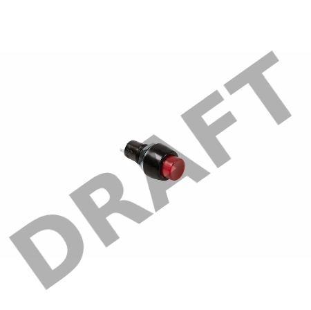 Выключатель-кнопка  250V 1А (2с) (ON)-OFF  Б/Фикс  красная  Micro  REXANT