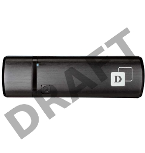 Сетевой адаптер WiFi D-Link DWA-182/RU/E1A USB 3.0 (ант.внутр.) 1ант.