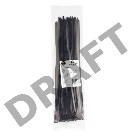 Стяжки NYT-300x3.6B пластиковые 300 мм х 3.6 мм, чёрные (100 шт.)