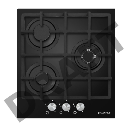 Газовая панель MAUNFELD EGHG.43.33CB/G