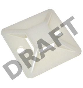 Площадка самокл.20х20 под хомуты бел. (уп.100шт) ИЭК UHP30-20-100