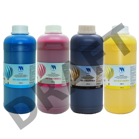 Экосольвентные чернила NV PRINT, комплект 4 цвета по 1000 мл, box