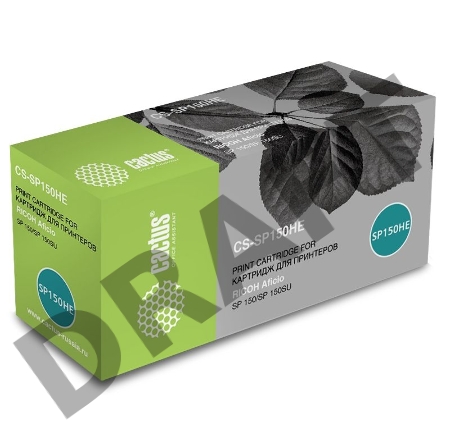 Тонер Картридж Cactus CS-SP150HE черный (1500стр.) для Ricoh Aficio SP 150/SP 150SU