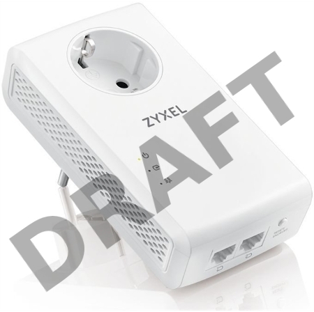 Сетевой адаптер ZYXEL PLA5456 AV2000 MIMO Pass thru Powerline Gigabit Ethernet Adaptor Twin