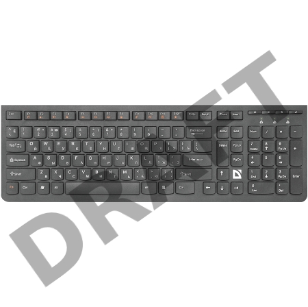 Беспроводная клавиатура DEFENDER ULTRAMATE SM-535 RU BLACK 45535 DEFENDER