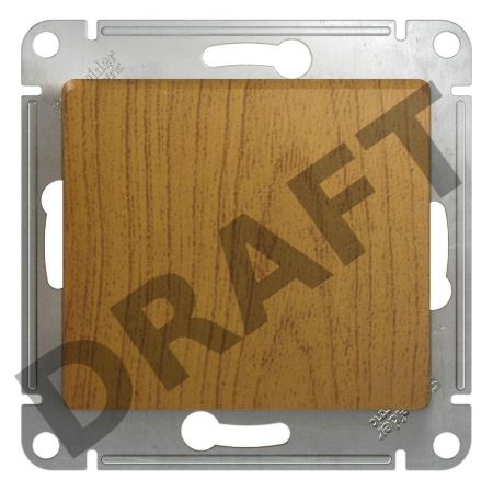 Механизм выключателя 1-кл. СП GLOSSA 10А IP20 10AX дер. дуб SchE GSL000511