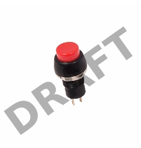 Выключатель-кнопка  250V 1А (2с) ON-OFF  красная  Micro  REXANT
