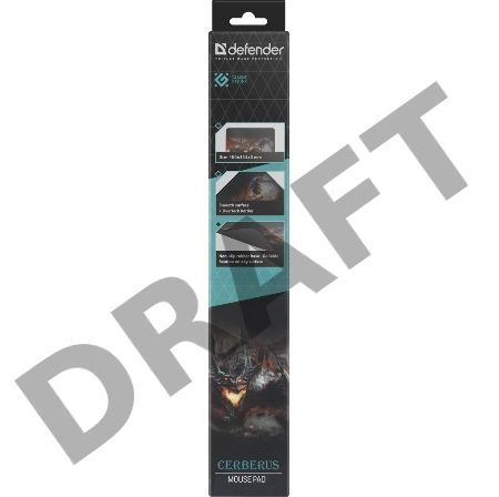 Игровой коврик Defender Cerberus XXL 400x355x3 мм, ткань+резина