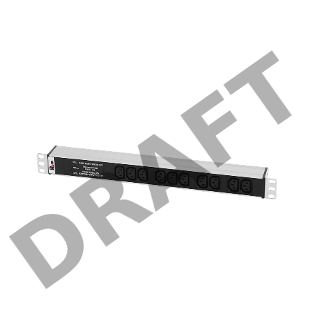 Аксессуар ЦМО Блок розеток Rem-10 без шнура с инд., 10 IEC 60320 C13, вход IEC 60320 C14, 10A, алюм., 19