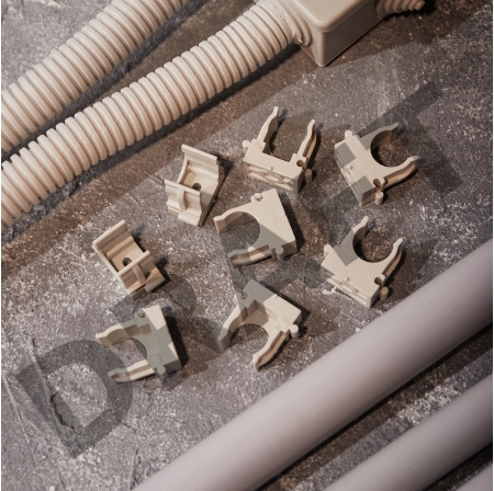 Крепеж-клипса для монтажного пистолета Ø 16 мм, серая (100 шт/уп) REXANT