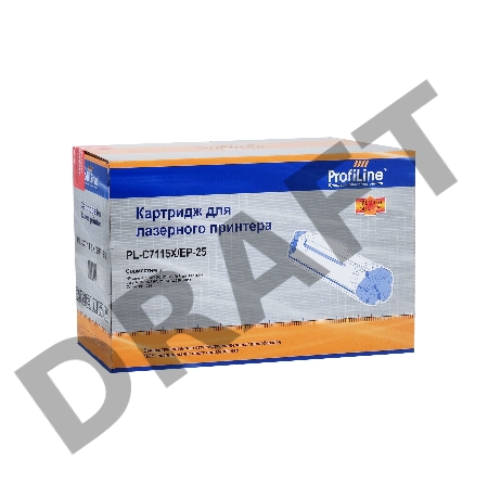 Картридж PL-C7115X/EP-25 для принтеров HP LJ 1000/1005/1200/1220/3300/3320MFP/3330MFP/3380/Canon LBP-1210 3500 копий ProfiLine