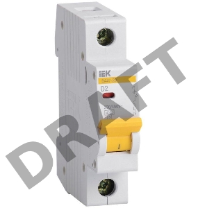 Выключатель автоматический модульный 1п D 2А 4.5кА ВА47-29 ИЭК MVA20-1-002-D