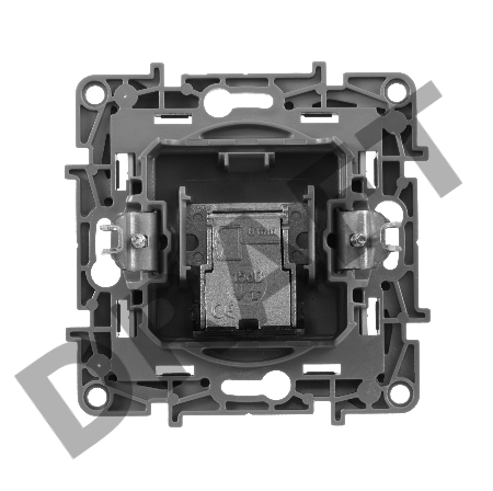 Розетка TV проходная 15дБ, алюм.