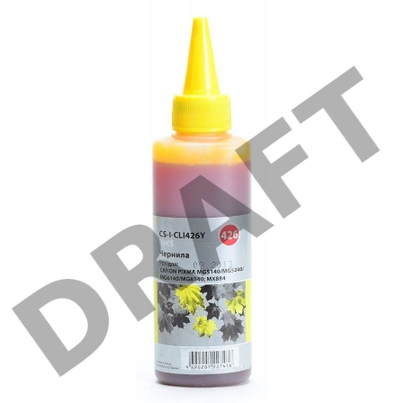 Чернила Cactus CS-I-CLI426Y желтый (100мл) Canon PIXMA MG5140/5240/6140/8140; MX884