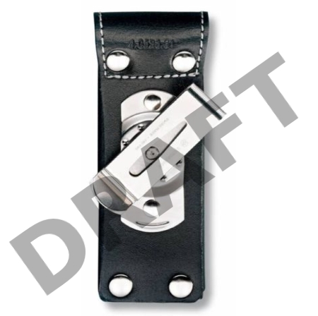 Чехол из нат.кожи Victorinox Leather Belt Pouch (4.0524.31) черный с застежкой на липучке/повор.креп.на ремень без упаковки