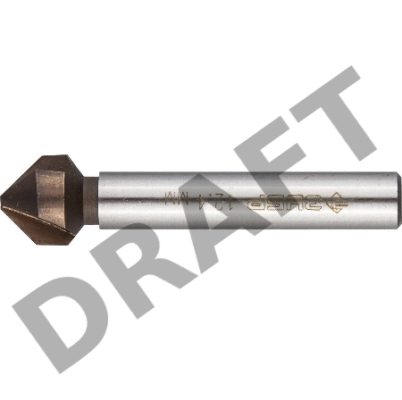 Зенкер ЗУБР 29732-6  ЭКСПЕРТ конусный ст.P6M5 с Co d12.4х56мм d8мм для раззенков.М6