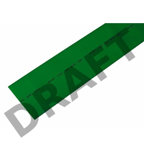 Термоусаживаемая трубка REXANT 50,0/25,0 мм, зеленая, упаковка 10 шт. по 1 м