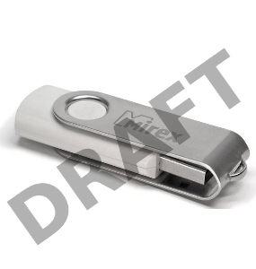 Флеш диск 4GB Mirex Swivel, USB 2.0, Белый