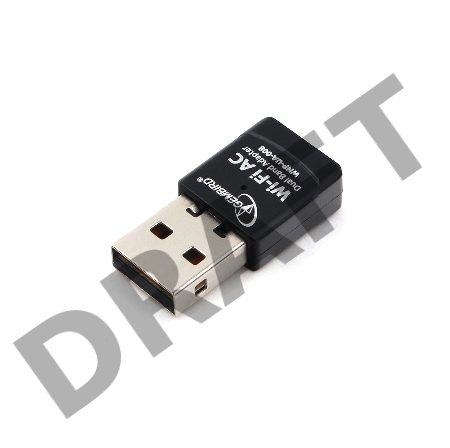 Сетевой двухдиапазонный Wi-Fi мини USB-адаптер Gembird 600 Мбит, USB, 802.11b/g/n/ac/а