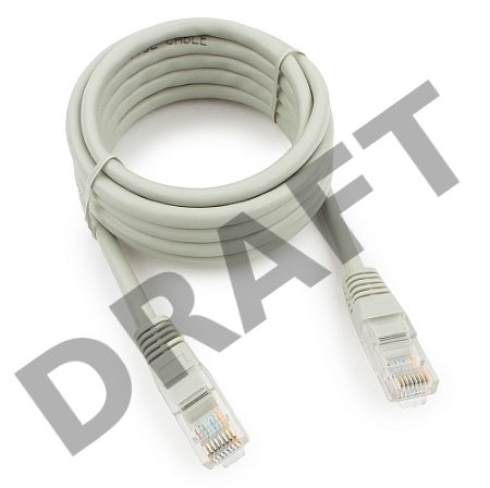 Патч-корд медный UTP Cablexpert  PP10-2M кат.5e, 2м, литой, многожильный (серый)