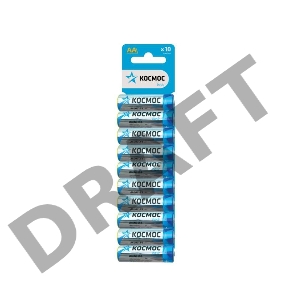 Элемент питания алкалиновый LR6 10хBL КОСМОС KOCLR610BL