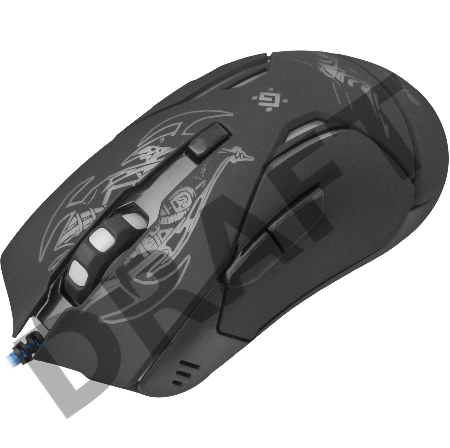 Мышь Defender Bionic GM-250L [52250] {Проводная игровая мышь, оптика,6кнопок,800-3200dpi}