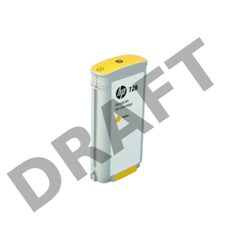 Картридж HP 728 с желтыми чернилами для принтеров Designjet, 130 мл
