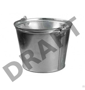 Ведро СИБРТЕХ 67592  15л оцинкованное