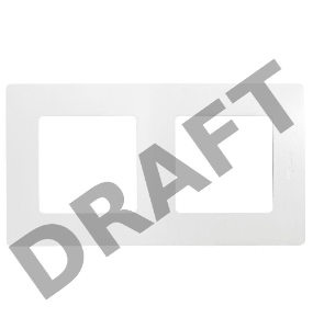 Рамка 2-м Etika бел. Leg 672502