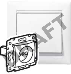 Механизм розетки 1-м СП Valena 2К 16А без заземл. бел. (DIY-упак.) Leg 694268