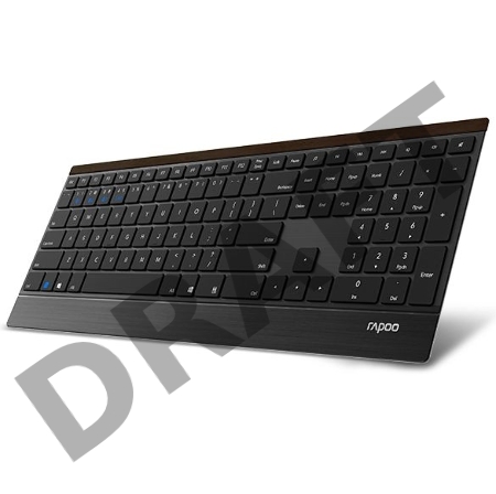 Клавиатура Rapoo E9500M черный USB беспроводная BT/Radio slim Multimedia